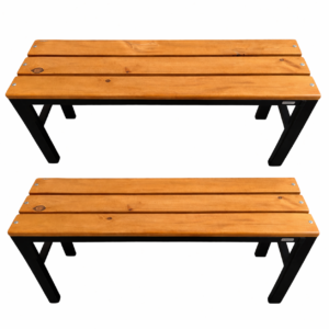 kit 2 Bancos Para Vestiário e Refeitório com 1Mt